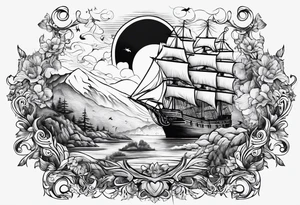 An adventure to live, battle to fight, beauty to love tattoo idea
