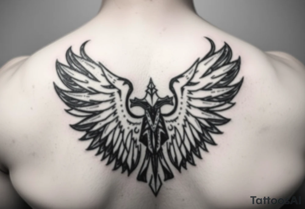 Give me something powerful on my like for my right shoulder for my first test and something about like you know me being a Christian and so I could look back on that stuff tattoo idea