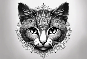 Sweet little Cat tattoo idea