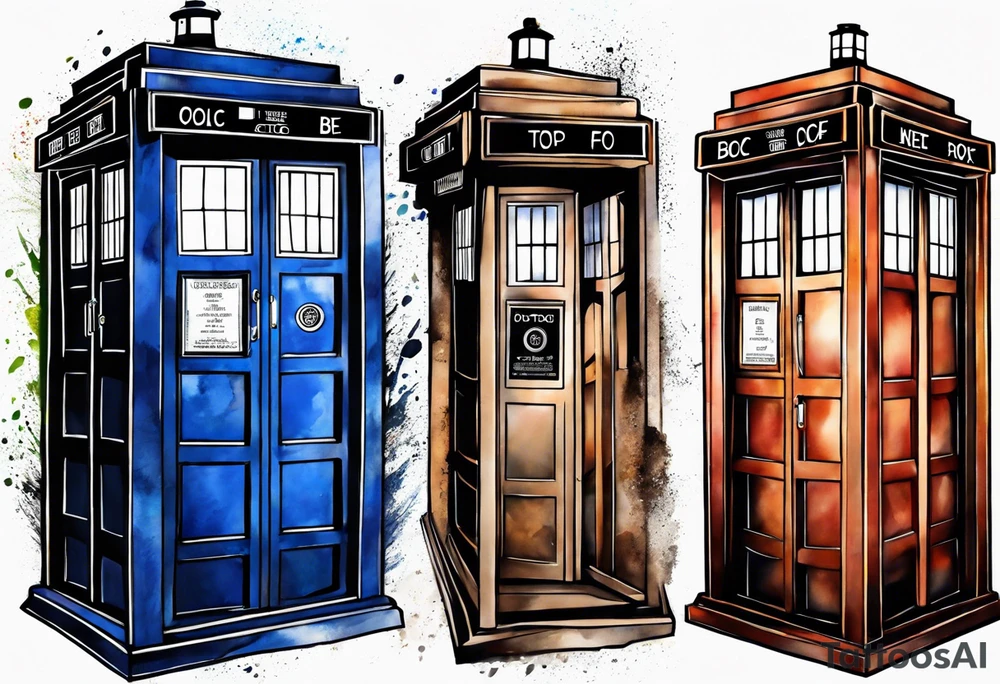Doctor who tardis tattoo idea