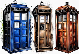 Doctor who tardis tattoo idea