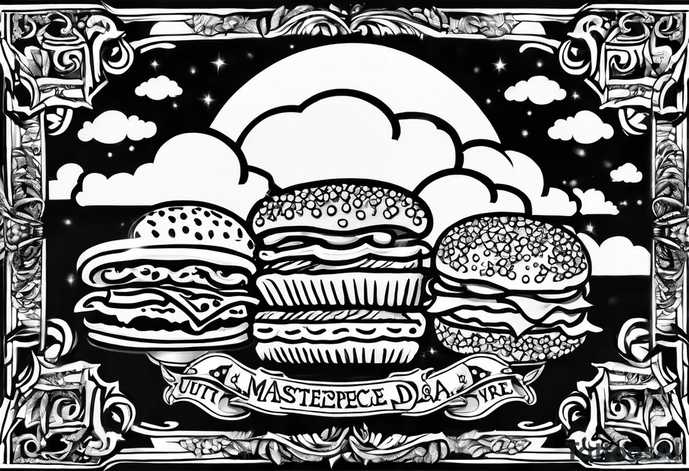 Snackz Da Jeweler with clouds tattoo idea