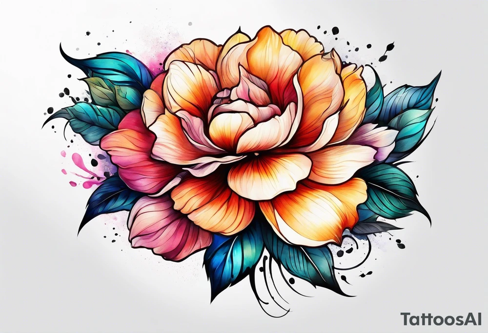 Flower tattoo idea