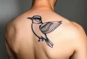 Black and white bluebird tattoo tattoo idea