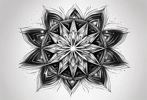 Supernova star tattoo idea