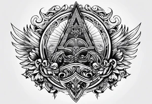 Valhalla word church tattoo idea