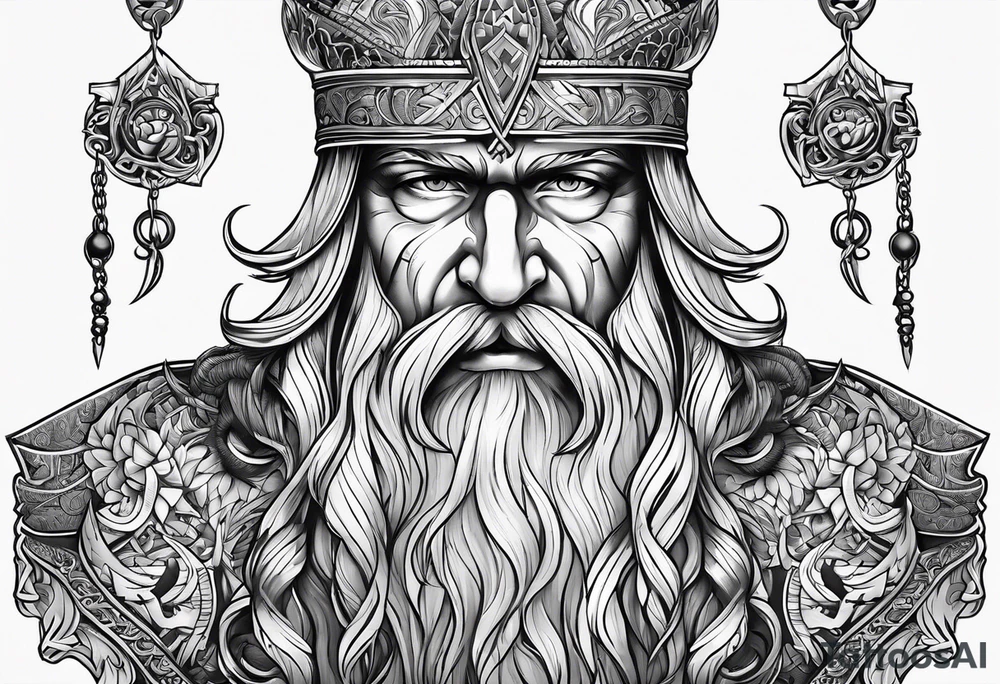 odin nordic tattoo idea