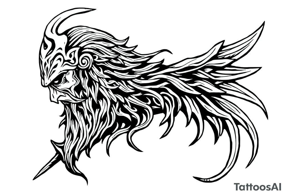 Celtic warrior tattoo idea