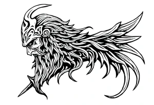 Celtic warrior tattoo idea