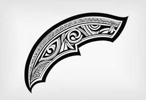 Polynesian chin tattoo tattoo idea