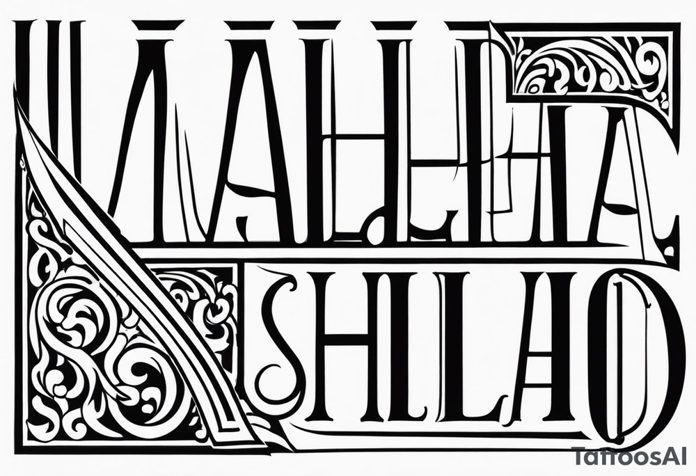 Valhalla sword tattoo idea