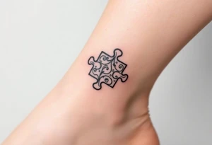 autism puzzle piece tattoo idea