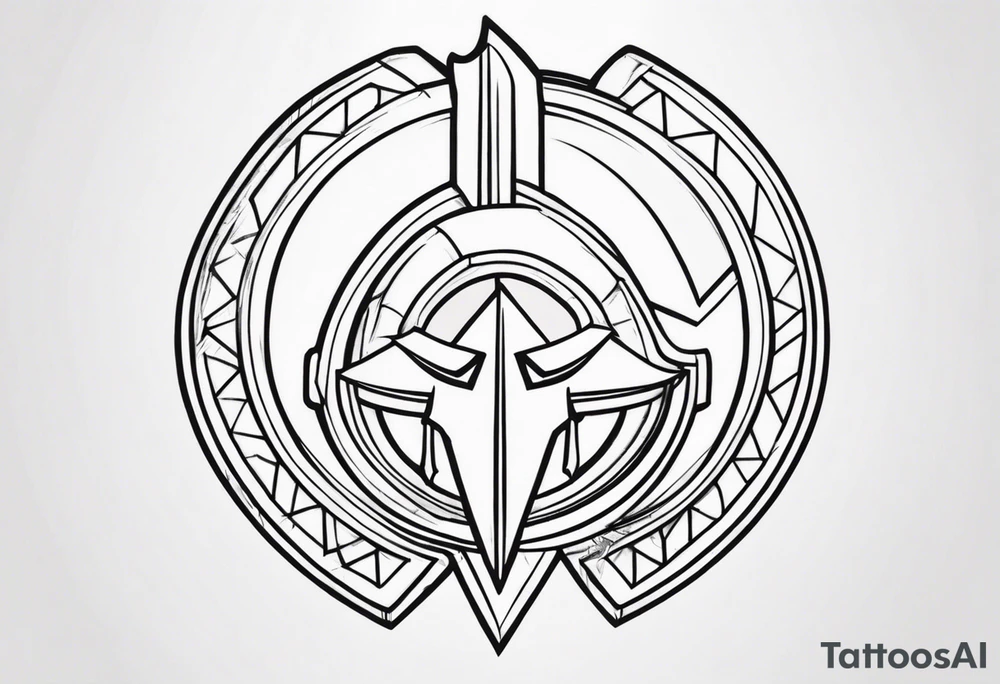 Ancient spartan symbol tattoo tattoo idea