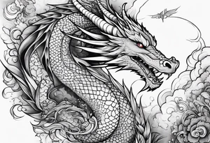 Dragon science tattoo idea