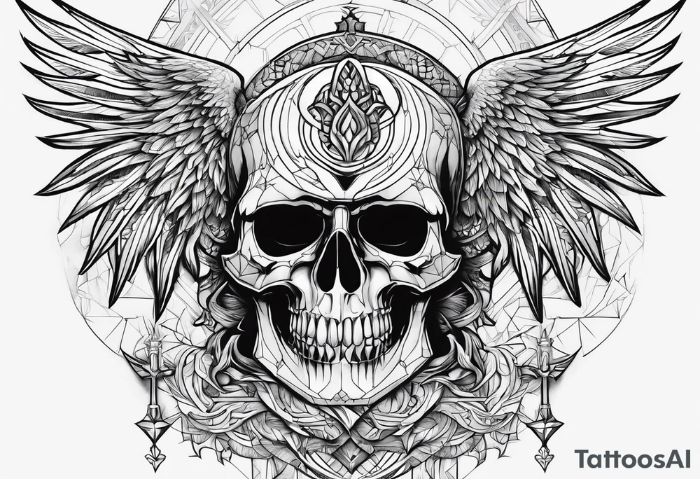 Thanatos, the god of death tattoo idea