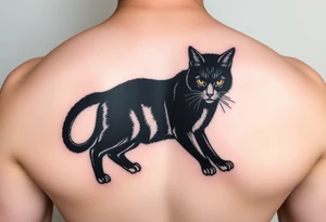 Black Cat tattoo idea