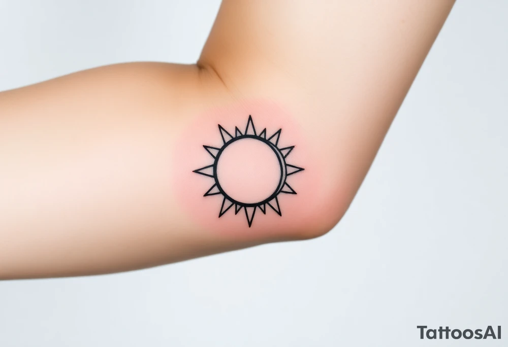 sun and moon in constellation tattoo idea