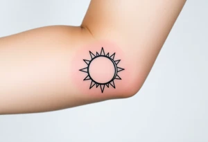 sun and moon in constellation tattoo idea