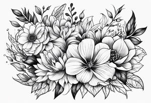Floral tattoo idea