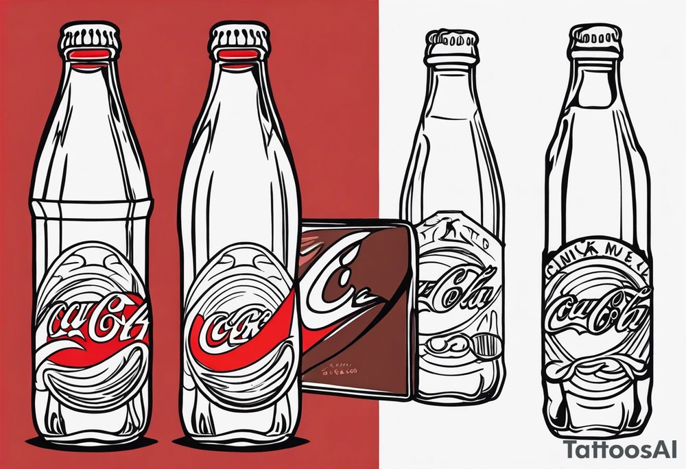 bottle of coke tattoo idea