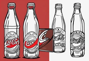 bottle of coke tattoo idea