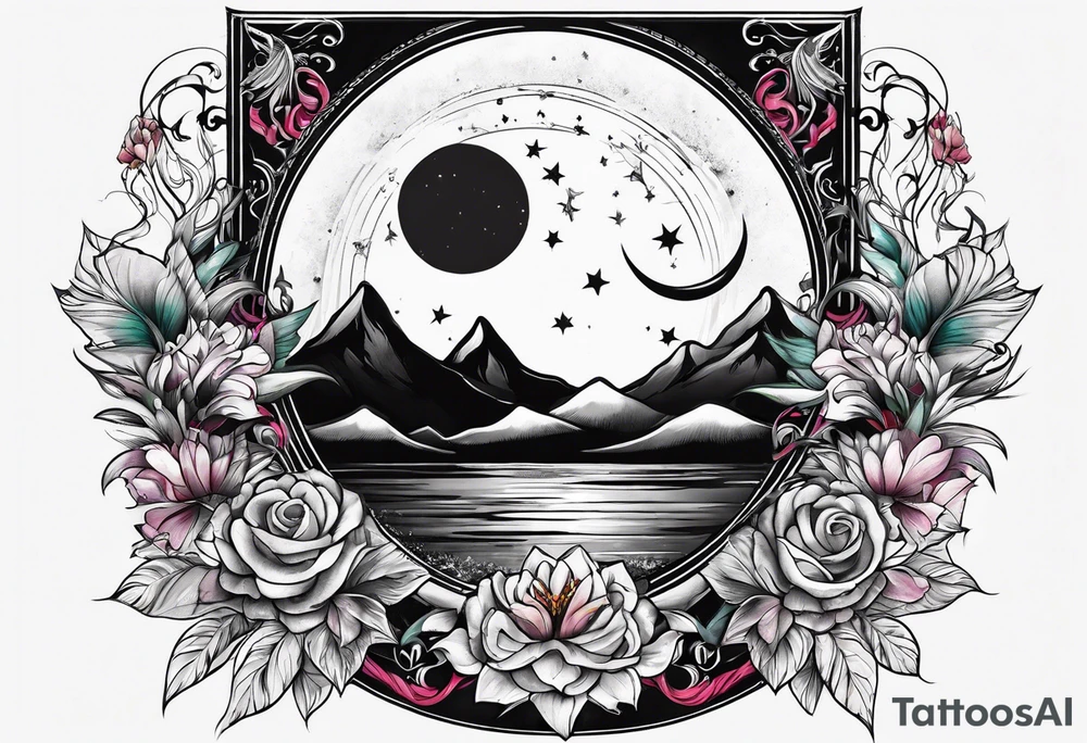 Half moon tattoo idea