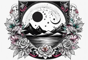 Half moon tattoo idea