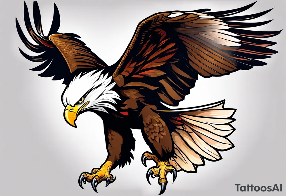 eagle scrwaming tattoo idea
