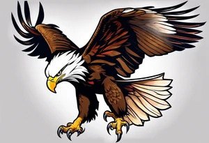 eagle scrwaming tattoo idea