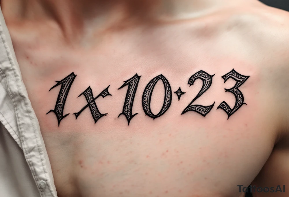 1x10^23 tattoo idea