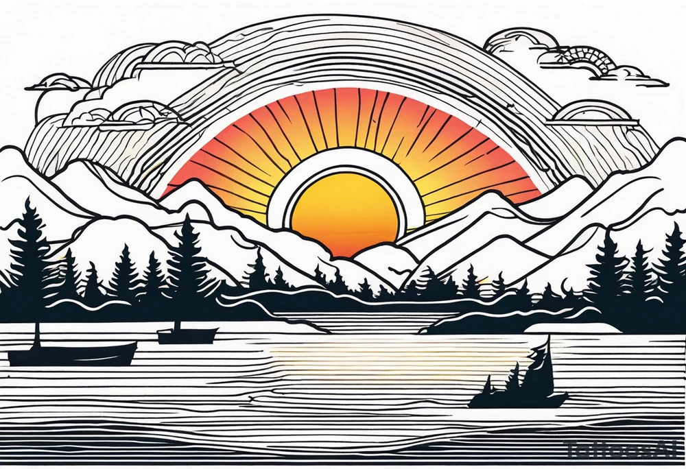 sunrise tattoo idea