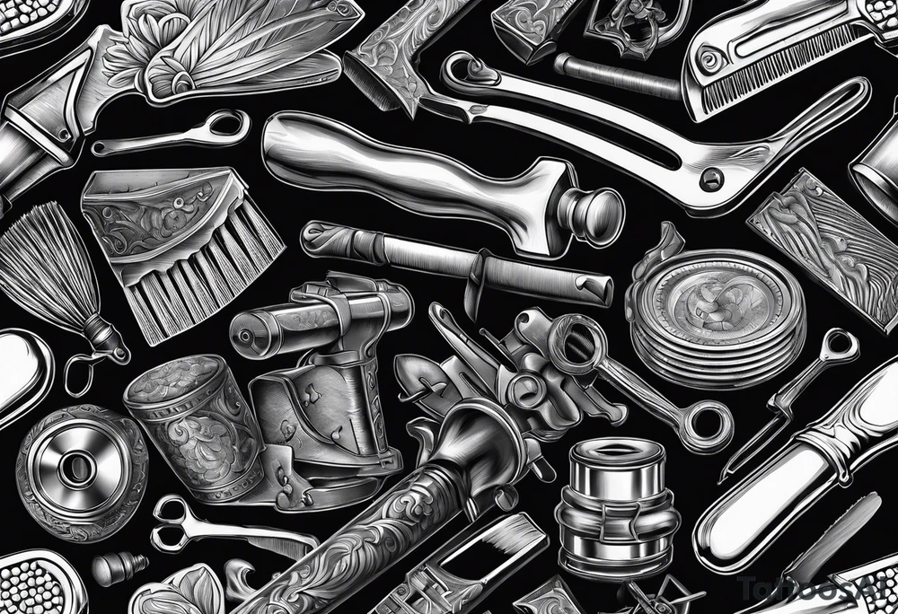 Carpenter tools, lushy tattoo idea