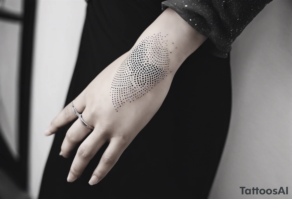 lines on hand tattoo idea