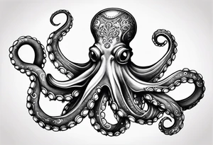 Octopus steampunk tattoo idea