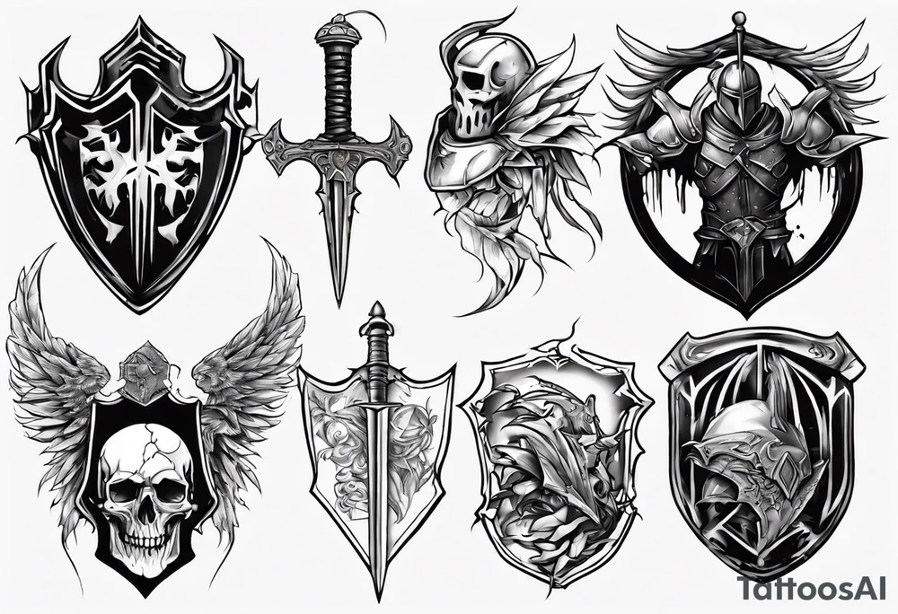 fallen knight tattoo idea