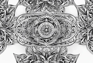 repeating Ice crystal swirl tattoo idea
