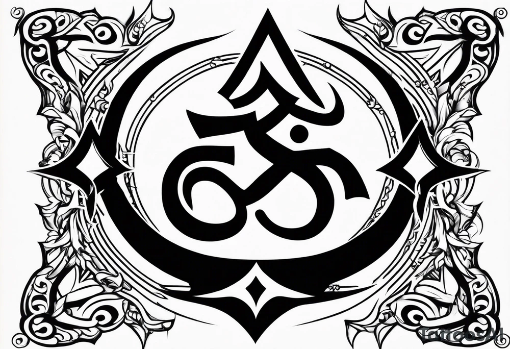 The trident (trishul) of Shive with the om symbol below it tattoo idea