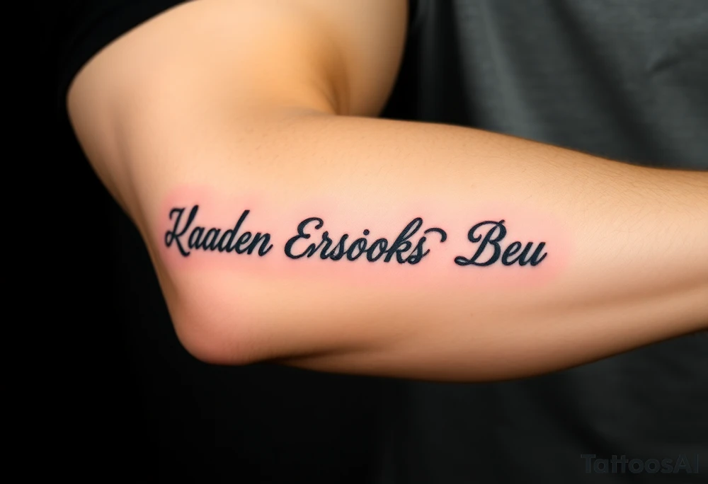 Kaden Easton Brooks Beau tattoo idea