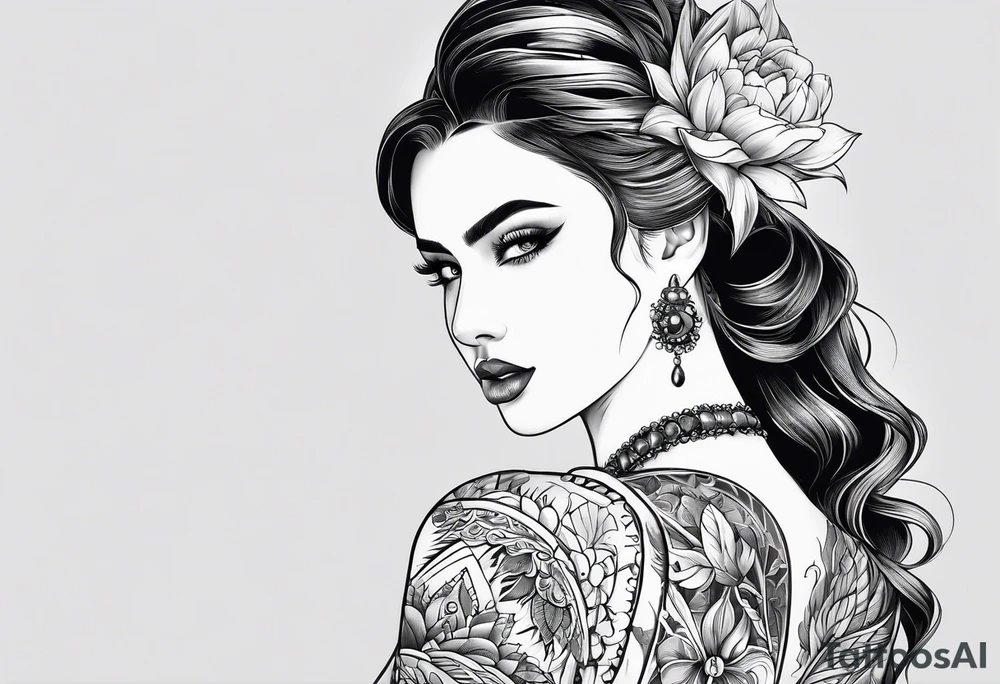 Dwie twarze tattoo idea