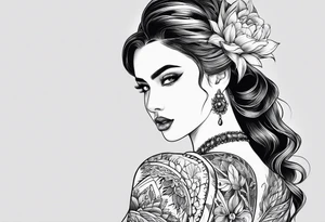 Dwie twarze tattoo idea