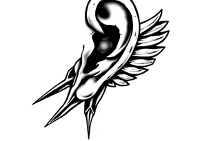 ghetto chicano idea behind the ear vertical tattoo idea