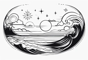 Small sea tattoo tattoo idea