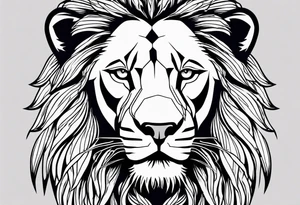 Lion with dreads tattoo idea