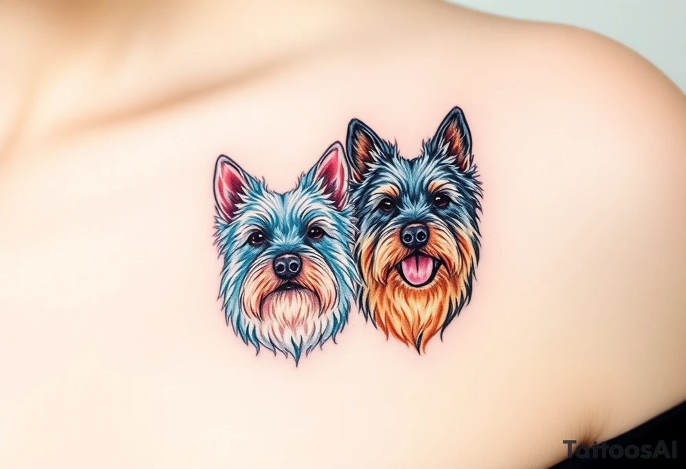 Two westies tattoo idea