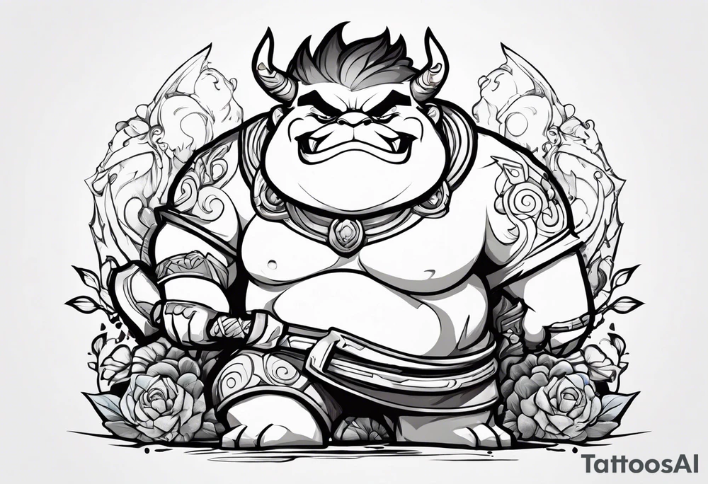 pudge in dota 2 tattoo idea