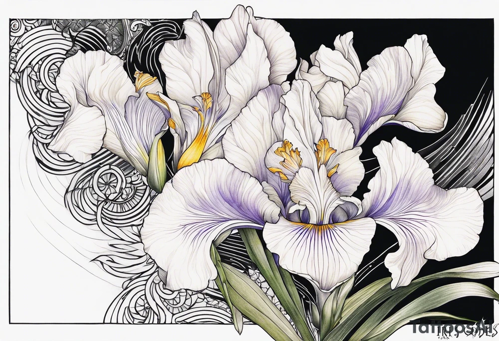 Goddess iris tattoo idea