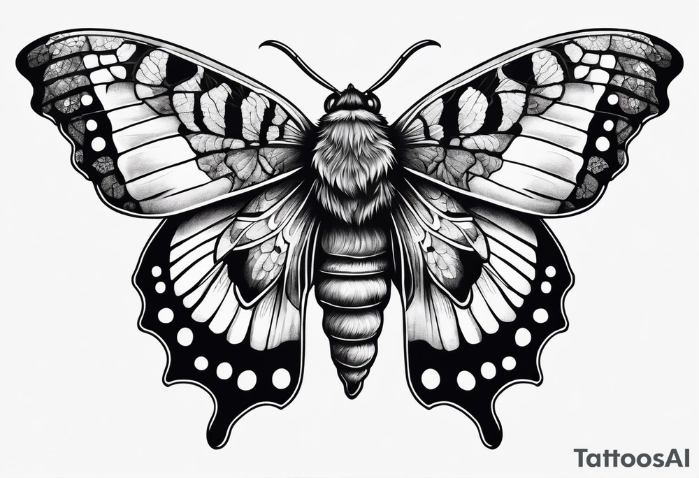 Death head moth hand tattoo tattoo idea