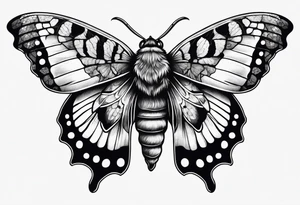 Death head moth hand tattoo tattoo idea