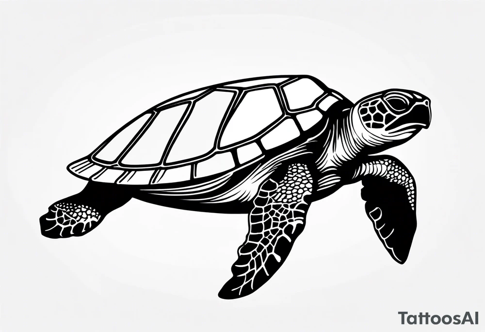 Sea turtle tattoo idea