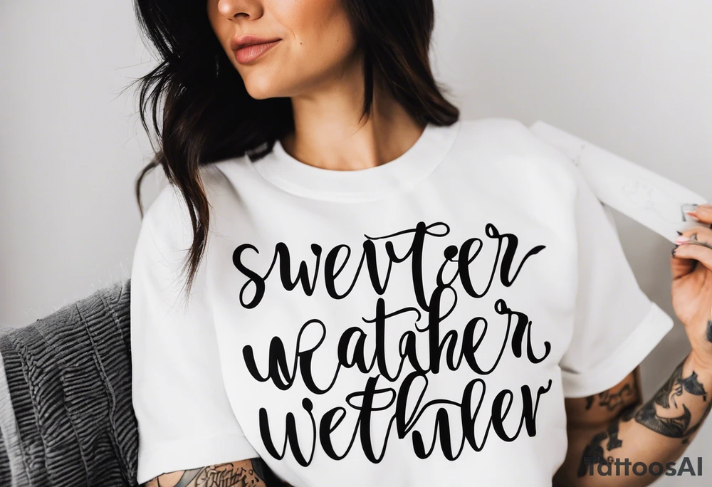 sweater weather tattoo idea